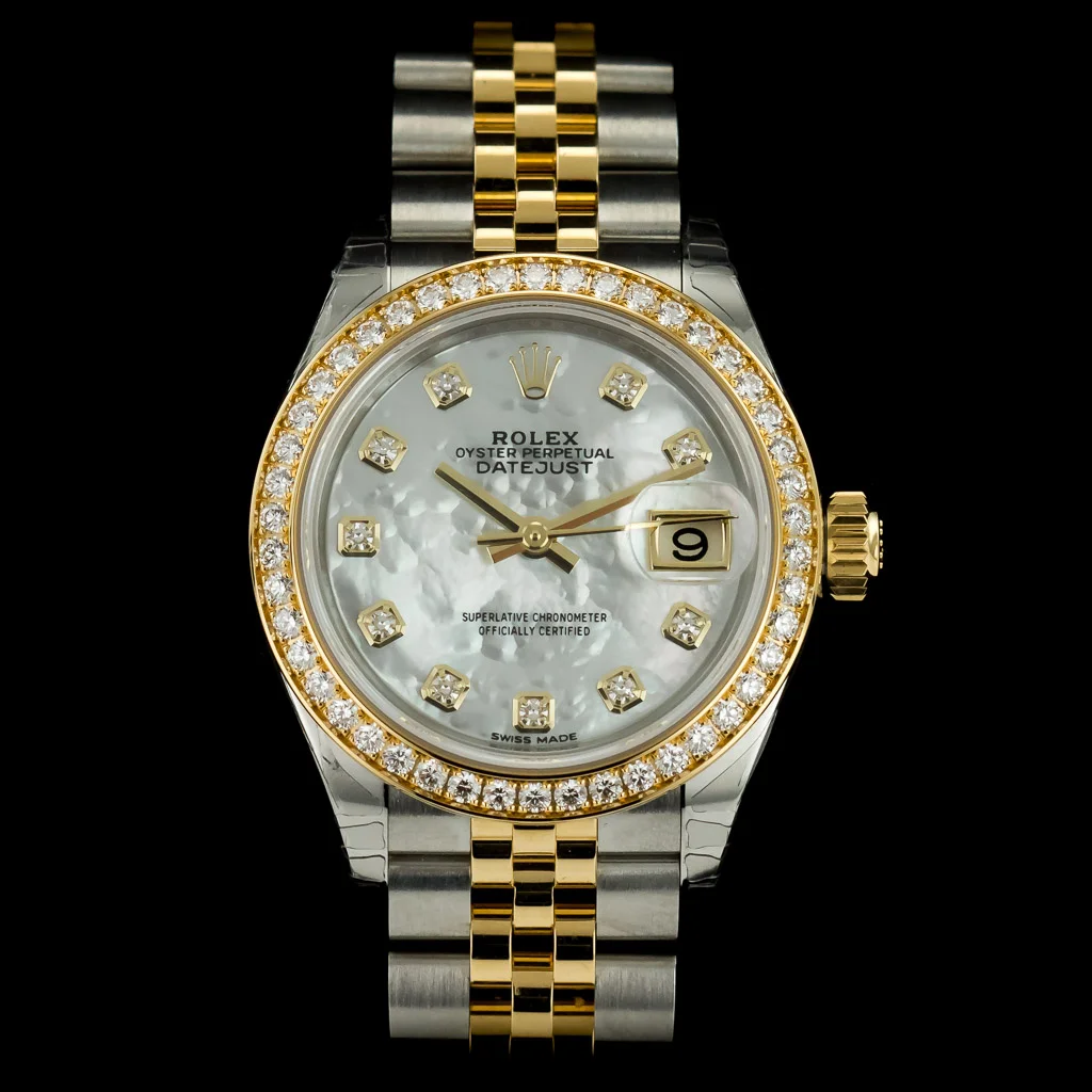 Rolex Lady-Datejust 26 ref 179383 diamond bezel diamond dial