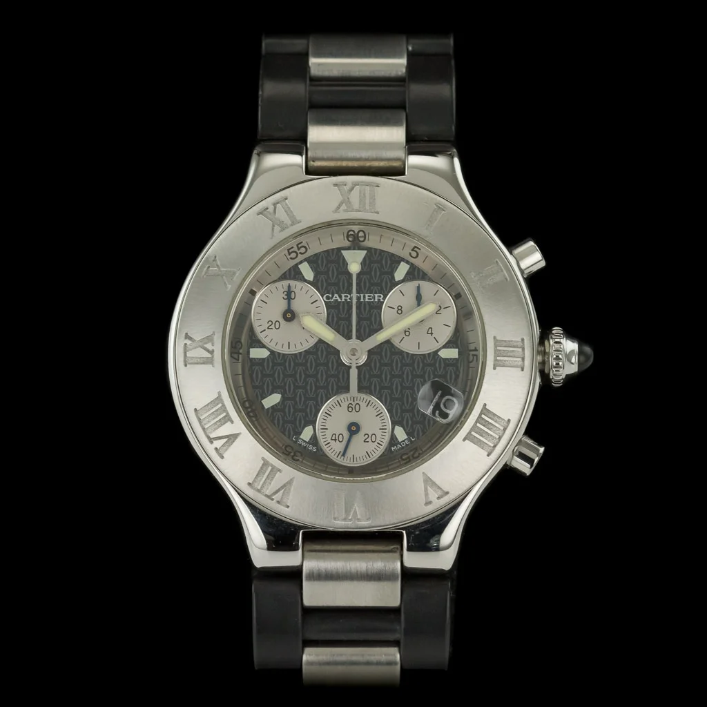 Cartier Must 21 Chronoscaph W10125U2 Full Set