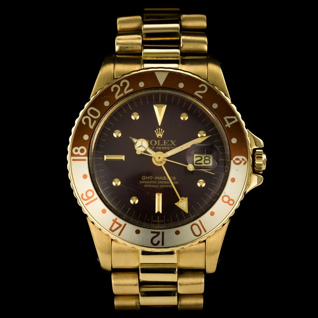 Rolex 1675/8 Vintage GMT-Master brown Nipple dial, Rootbeer bezel (full collectors set) 