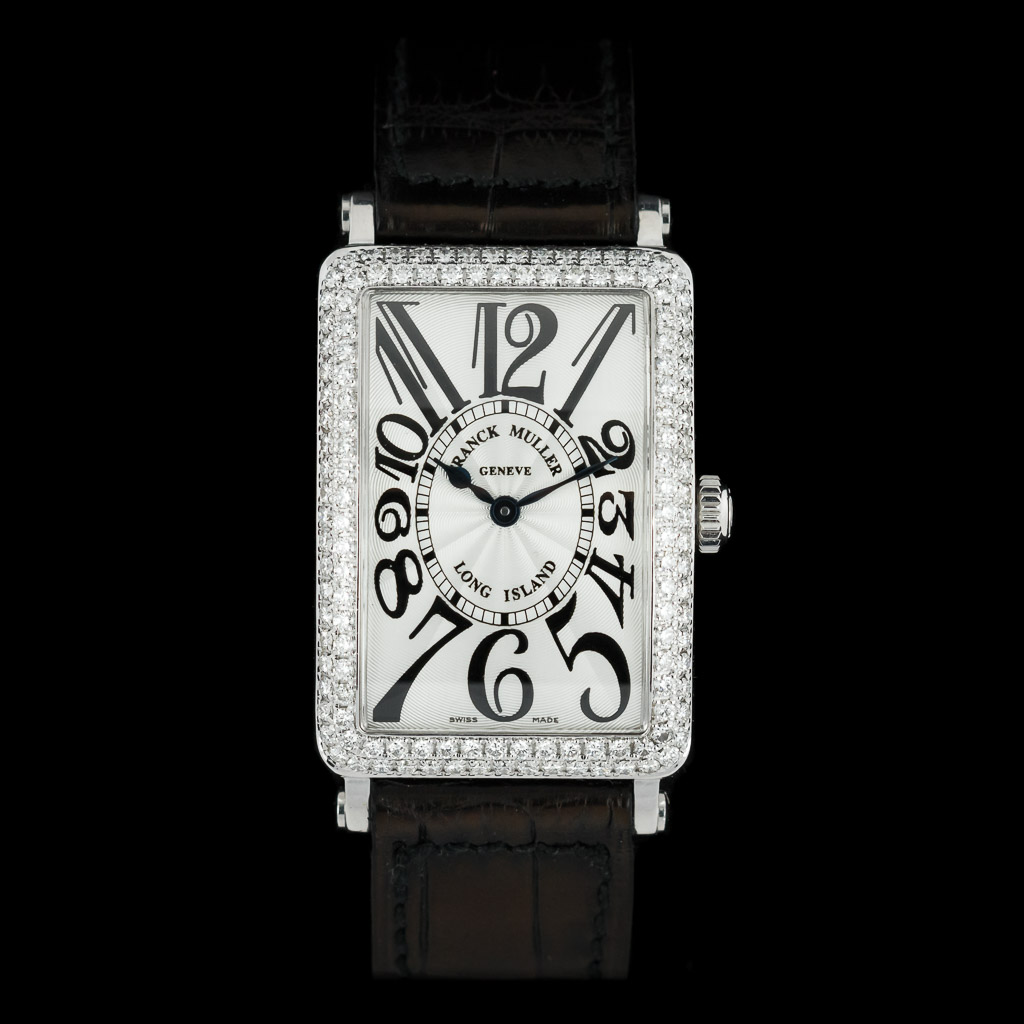 Franck Muller Lady Long Island 950 QZ D Factory diamonds 18ct white gold full set