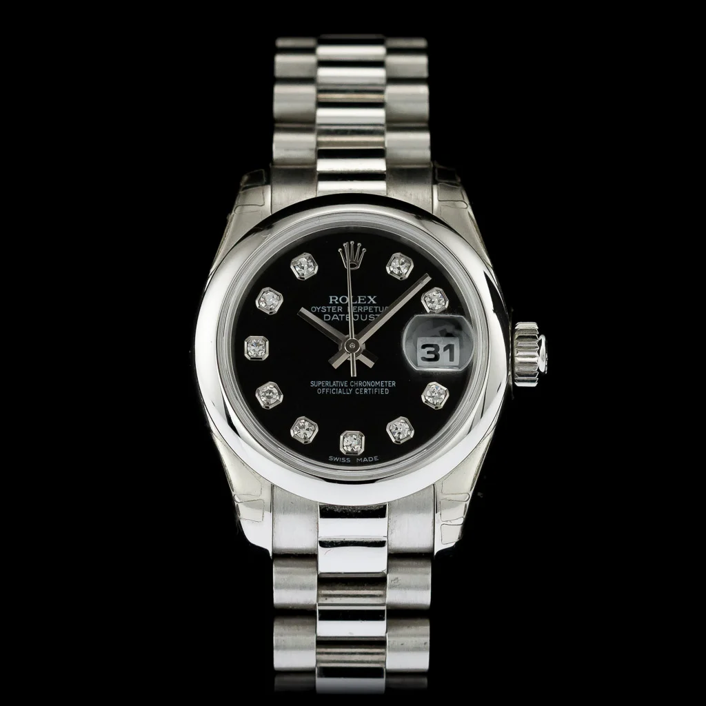 Rolex Lady-Datejust 26 ref 179166 Platinum N.O.S full set 