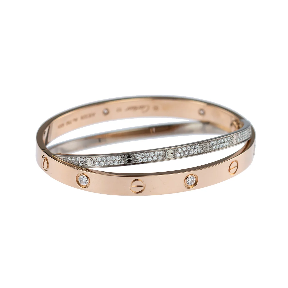 Cartier Love Bracelet Diamond-Paved N6039217 size 17