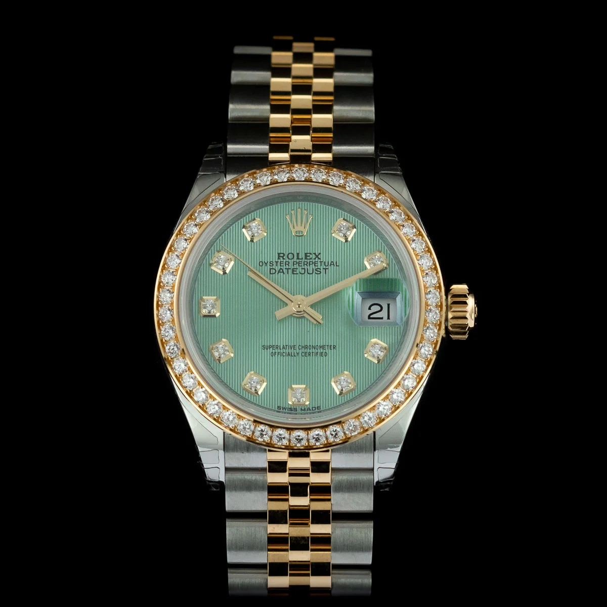 Rolex Lady-Datejust 28 factory diamonds 279383RBR full set 2018
