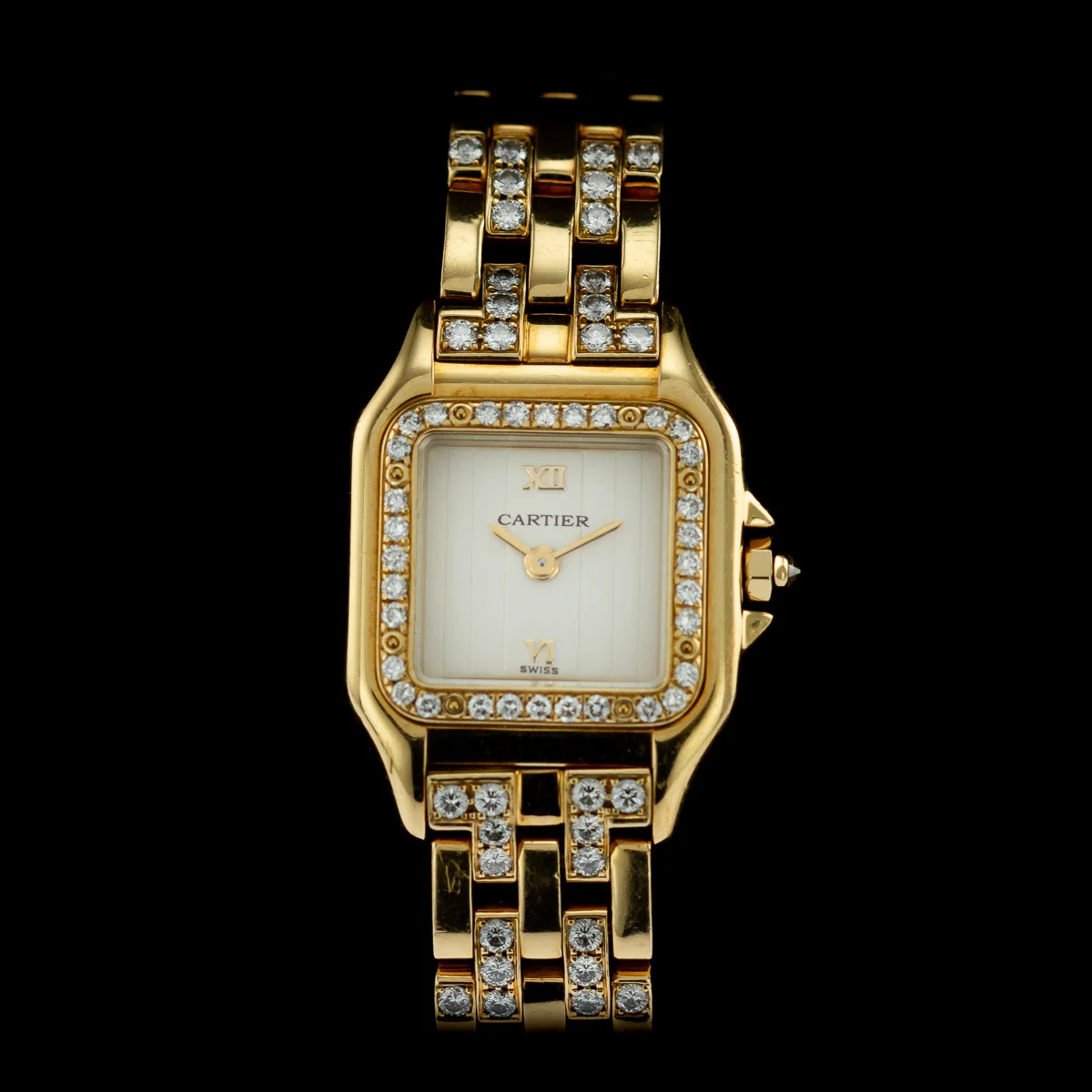 Cartier Panthere  small size 18ct yellow gold factory diamonds