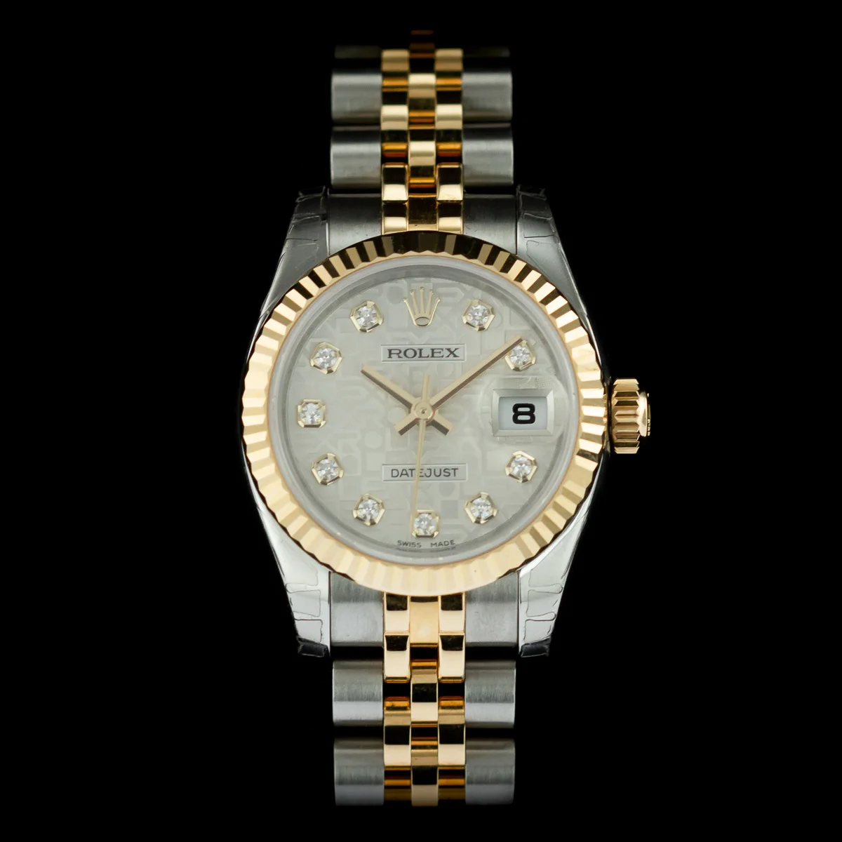 Rolex Lady-Datejust 26 steel and gold ref 179173 UNWORN full set