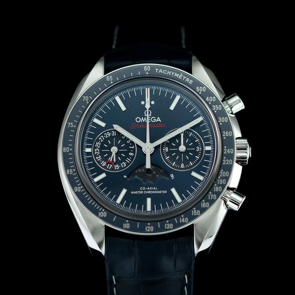 Omega Speedmaster Moonwatch 304.33.44.52.03.001 Co-Axial master Chronometer Moonphase Chronograph