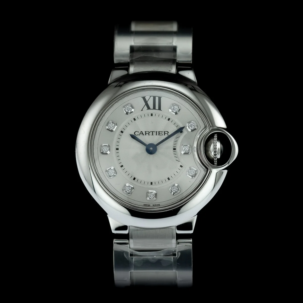 Cartier Ballon Bleu WE902073 28mm with diamonds 2019