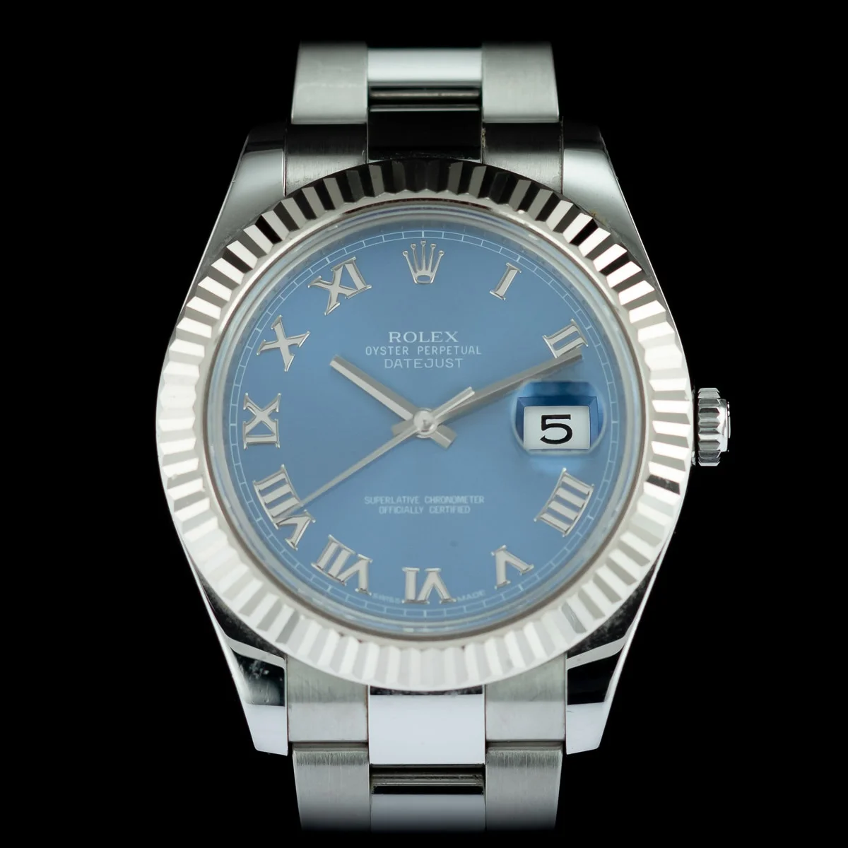 Rolex Datejust 41 ref 116334 Blue dial full set 2010