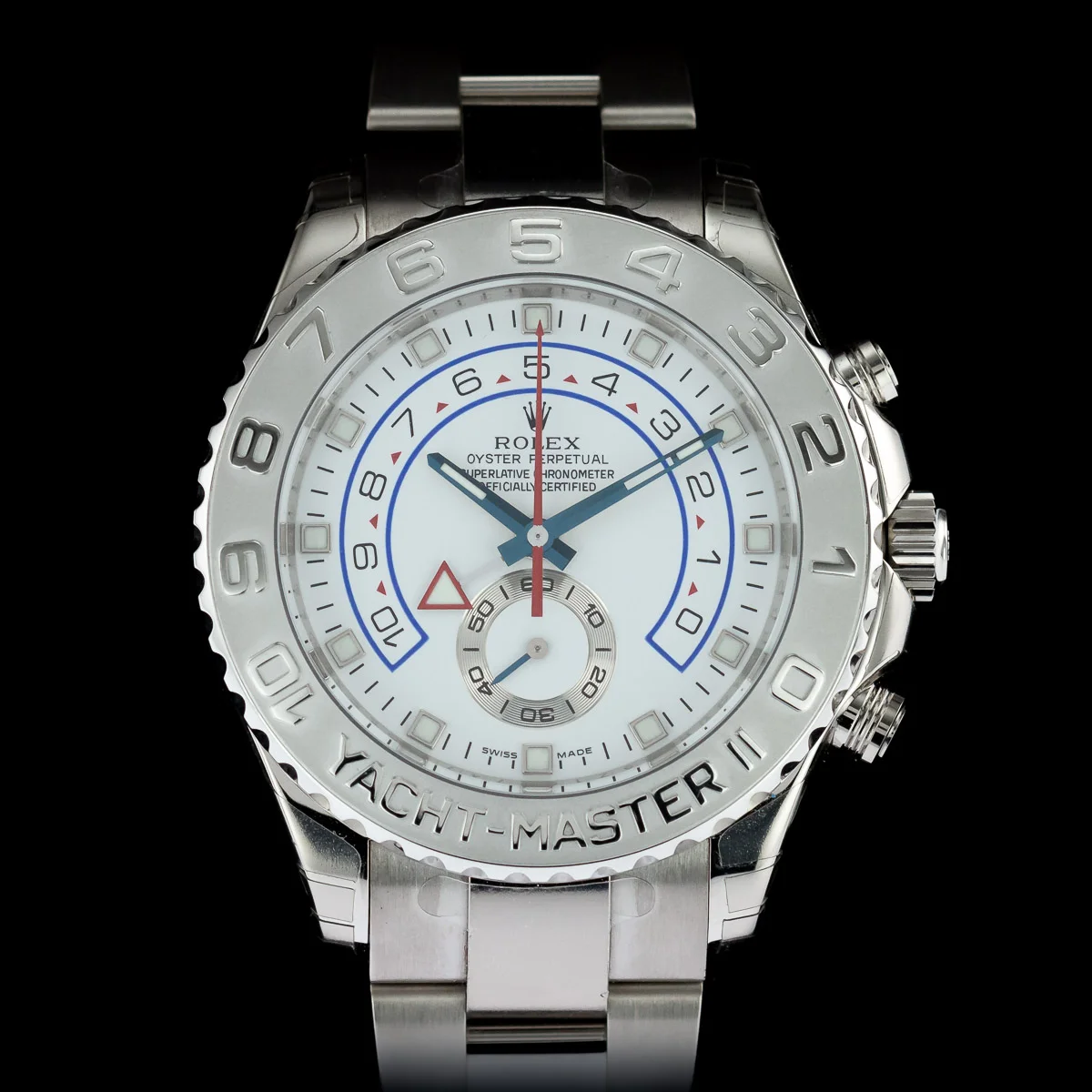 Rolex Yacht-Master II ref 116689 white gold full set with stickers and card