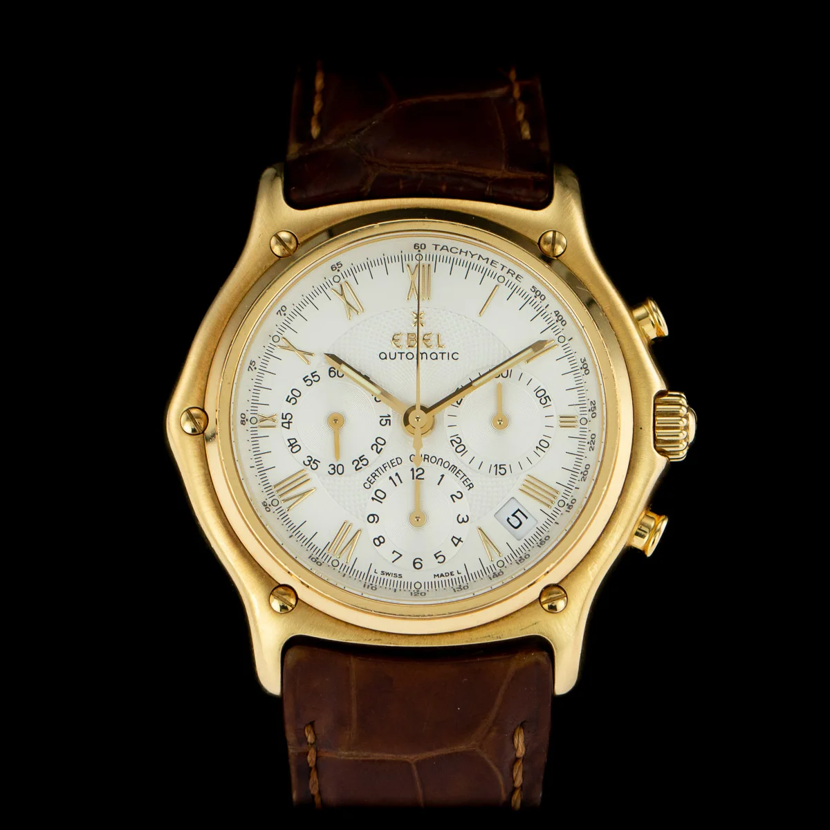 Ebel 1911 chronograph 18ct yellow gold