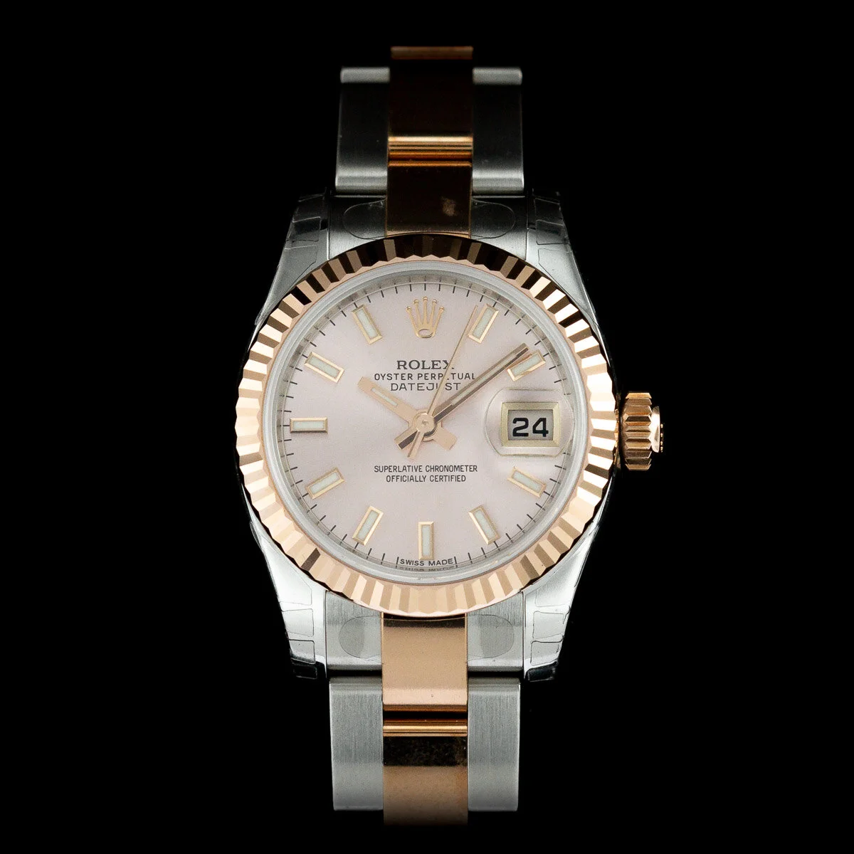 Rolex Datejust 26 ref 179171 steel&amp; rose gold UNWORN full set