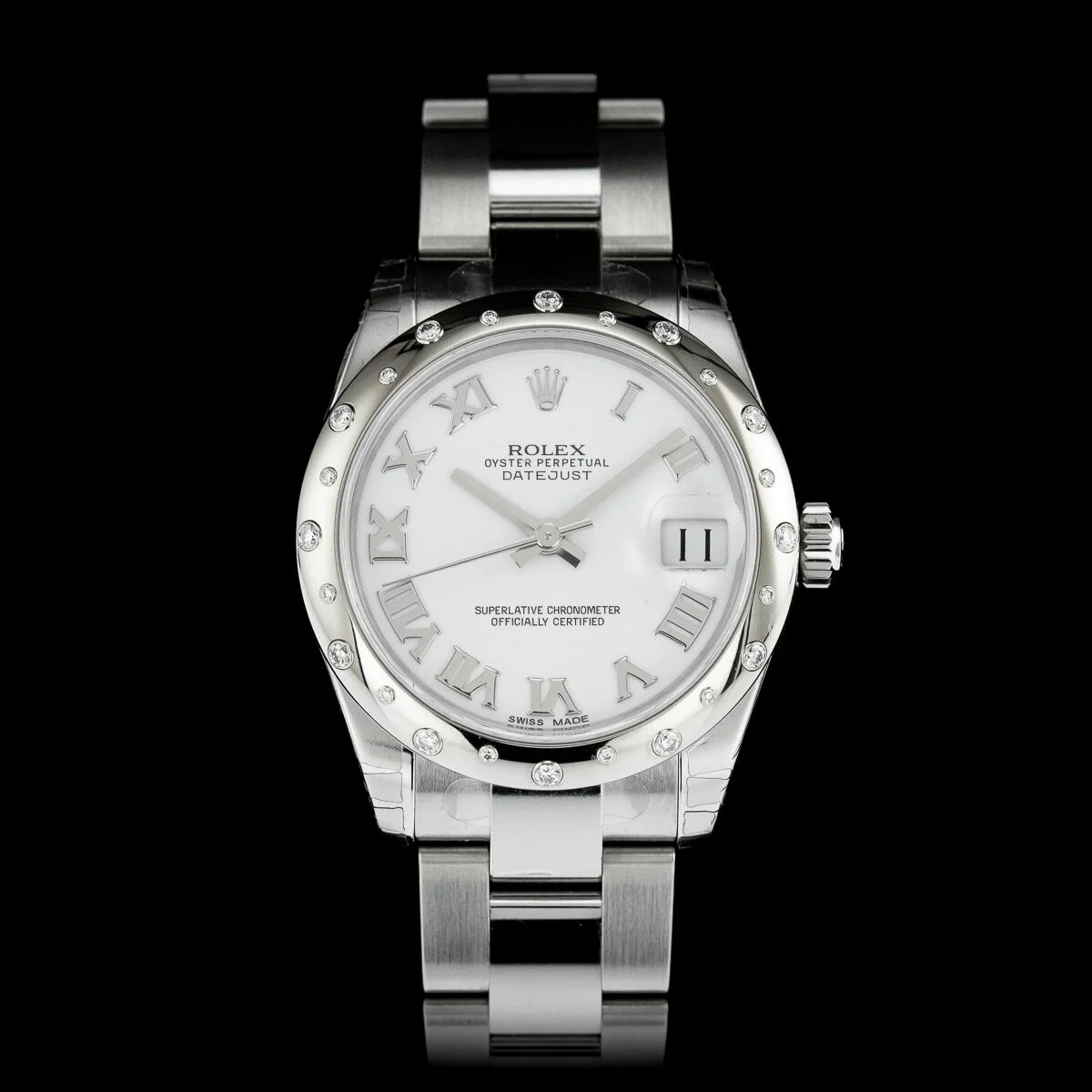 Rolex Datejust 31 ref 178344 factory diamond bezel full set 2017 