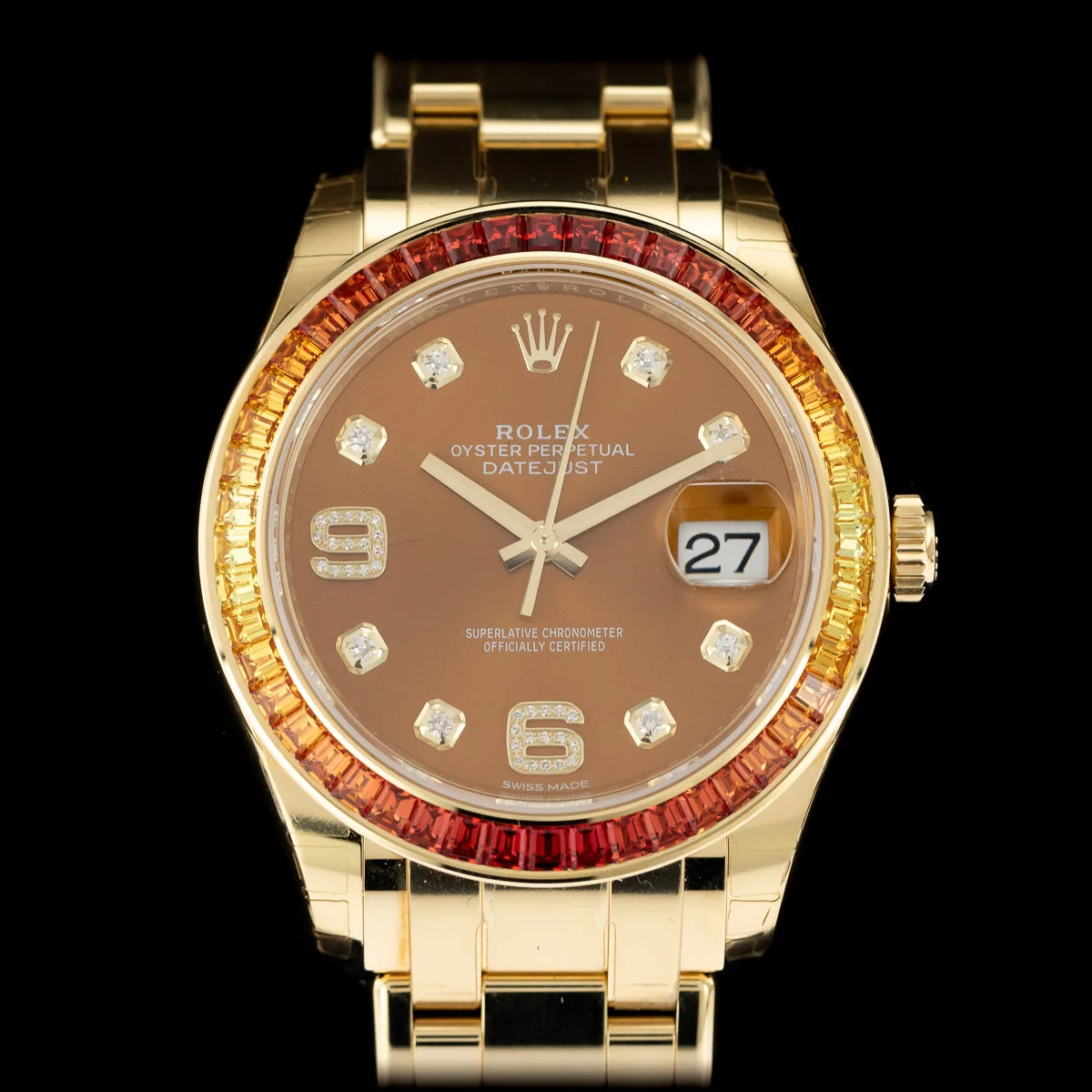 Rolex Datejust Pearlmaster 39 ref 86348SAJOR yellow gold full set