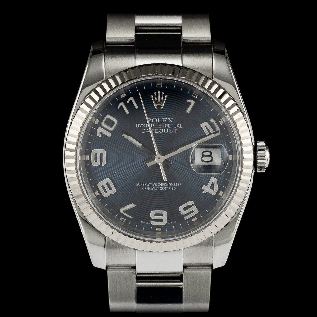 Rolex Datejust 36 ref 116234 blue dial full set 2004