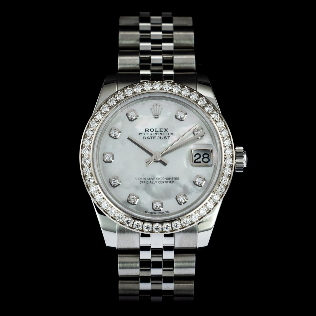 Rolex Datejust 31 ref 178384 factory diamond bezel and dial full set 2020