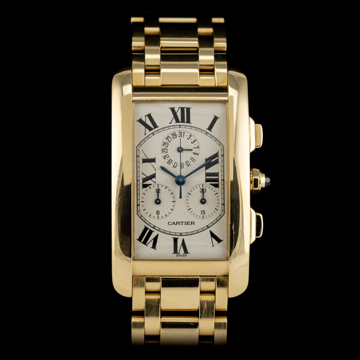 Cartier Tank Americaine Chronograph full set 2004
