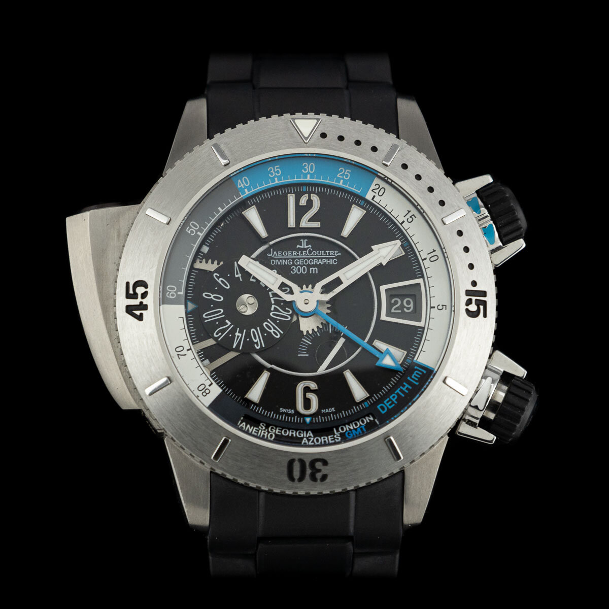 Jaeger-LeCoultre Master Compressor Diving Pro Geographic Titanium Q185T770 full set UNWORN