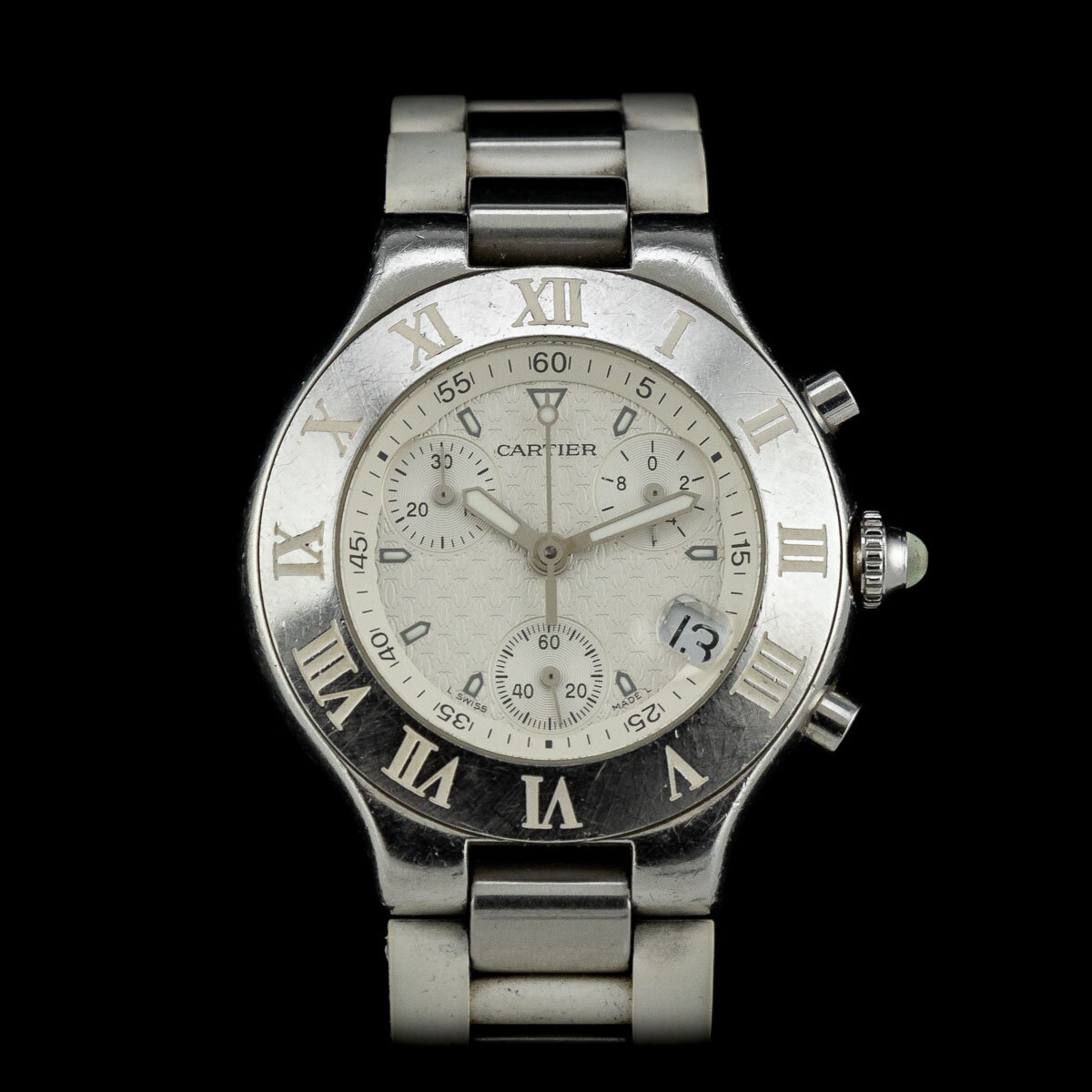 Cartier 21 Chronoscaph unpolished 