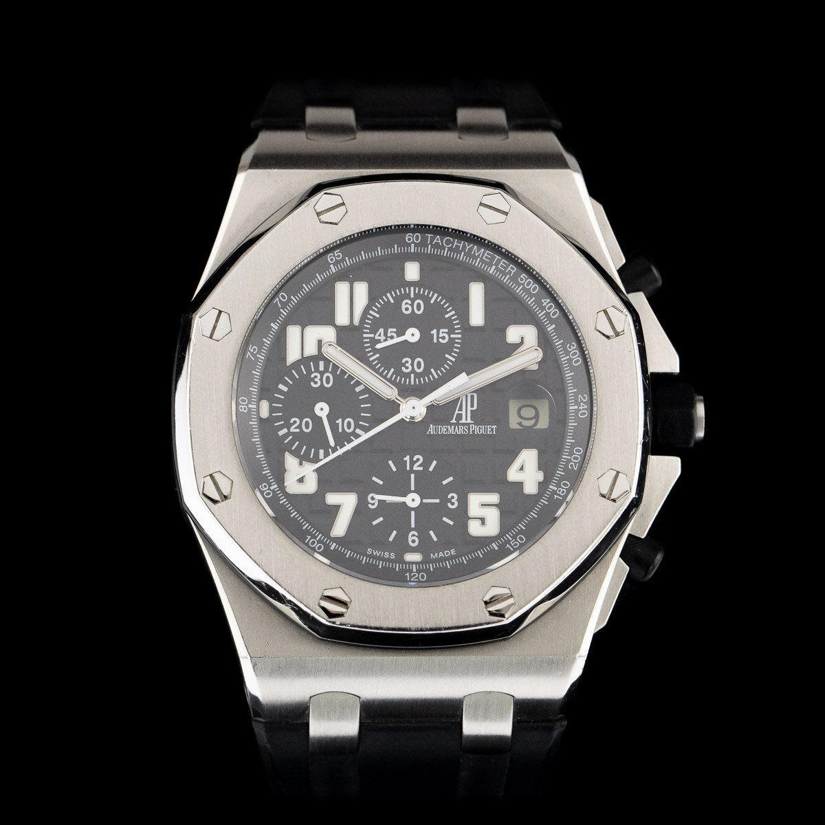 Audemars Piguet Royal Oak Offshore Chronograph 26020ST.OO.D001IN.01.A full set 2008 unpolished