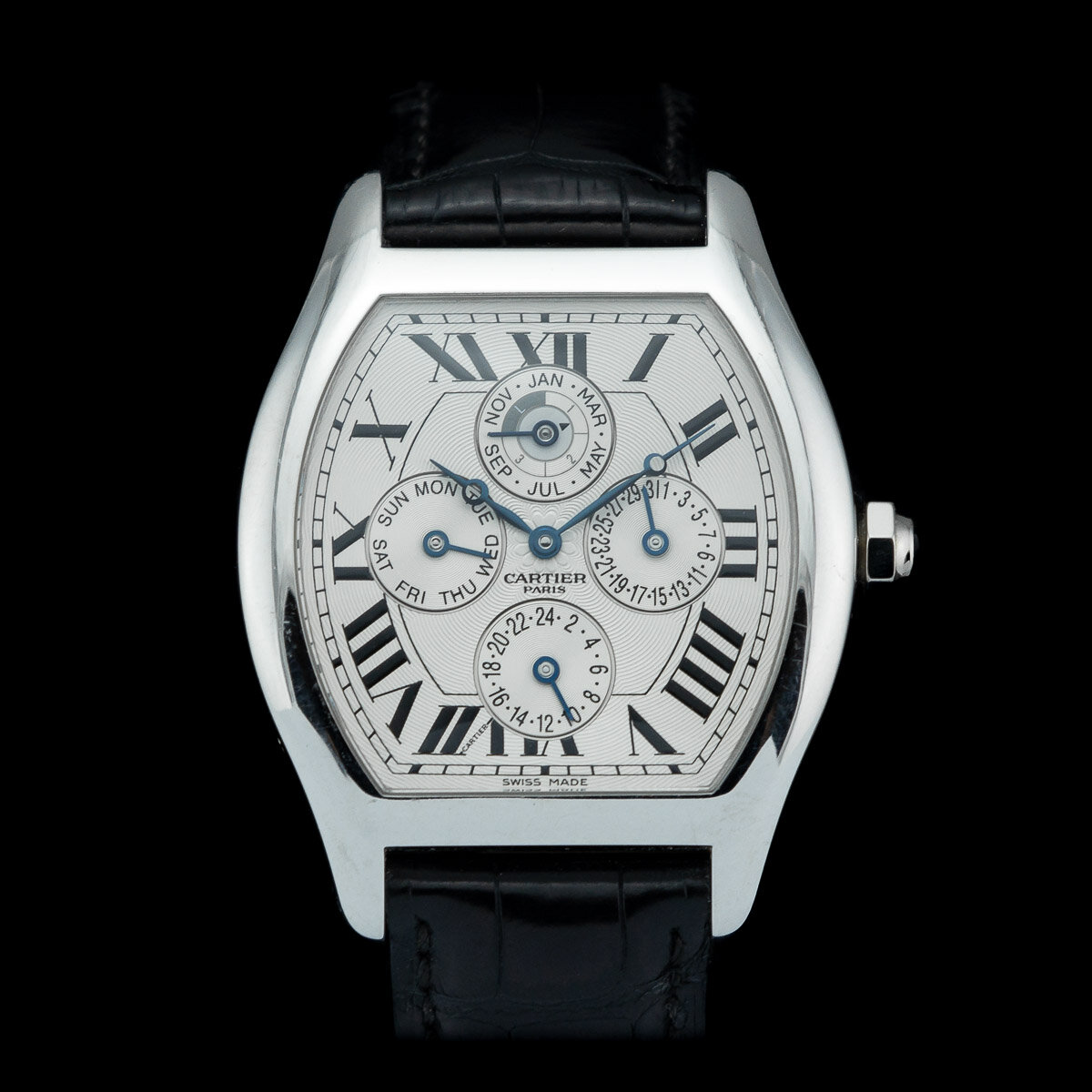 Cartier Perpetual Calendar 2646 Platinum Tortue Privee Collection full set 2006