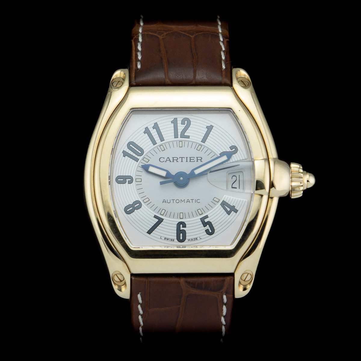 Cartier Roadster 18ct yellow gold W62005V2 full set 2004
