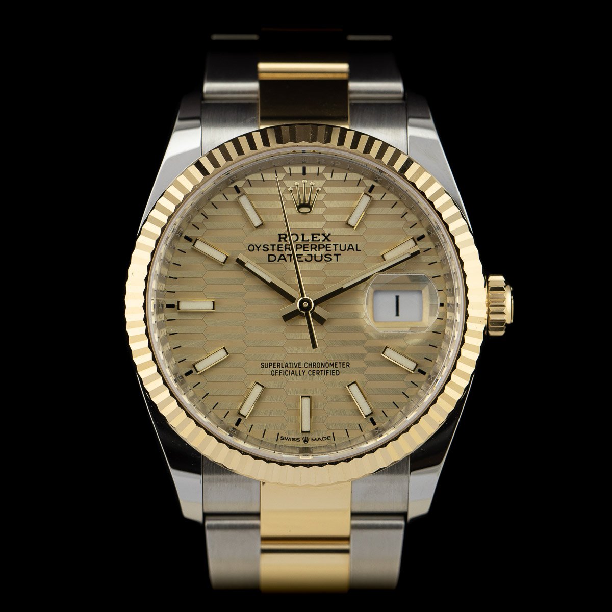 Regal Time — Rolex 126233 Golden Fluted Motif dial UNWORN 2021