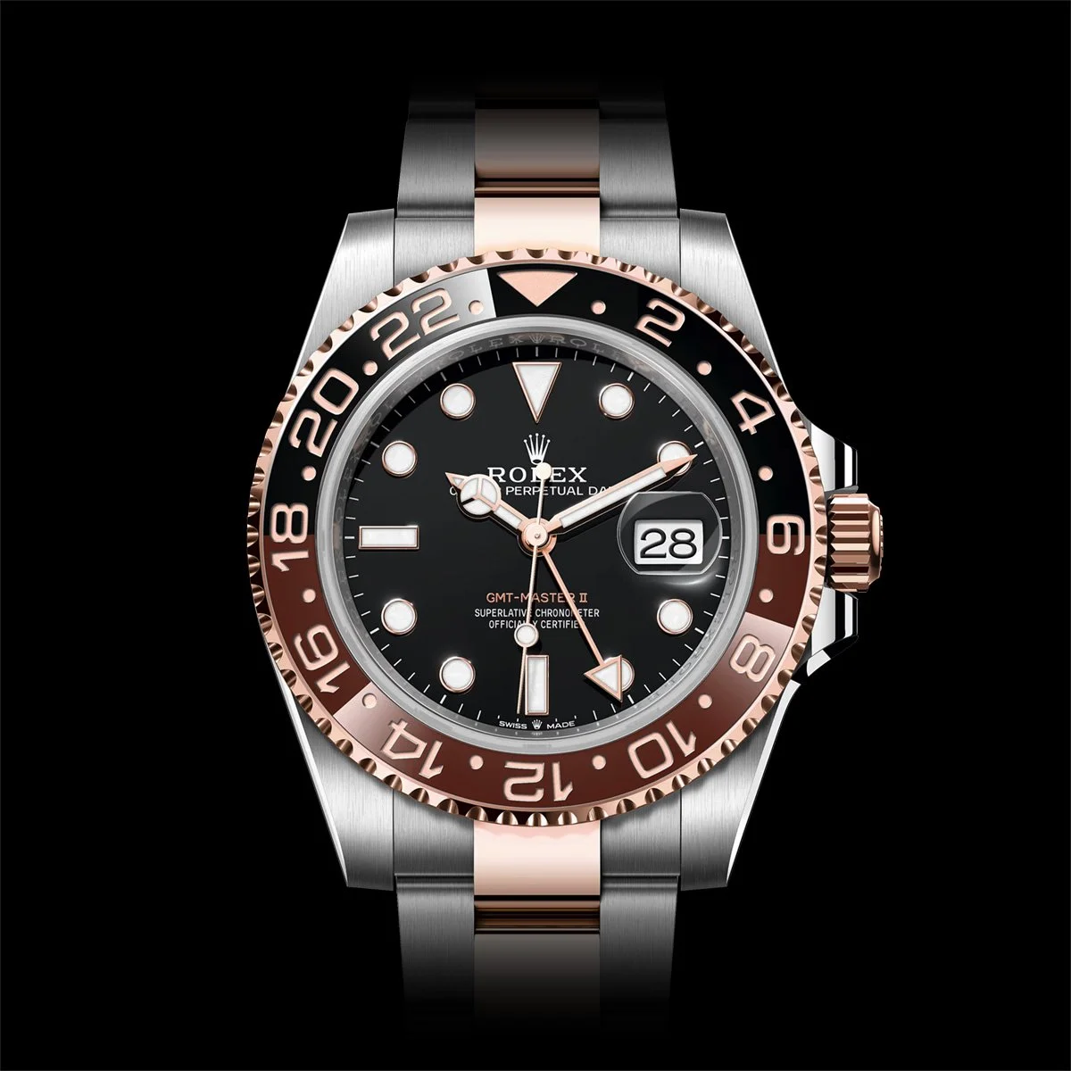 Rolex GMT Master II 126711CHNR steel and rose gold "Fully Stickered Rootbeer" UNWORN 2025