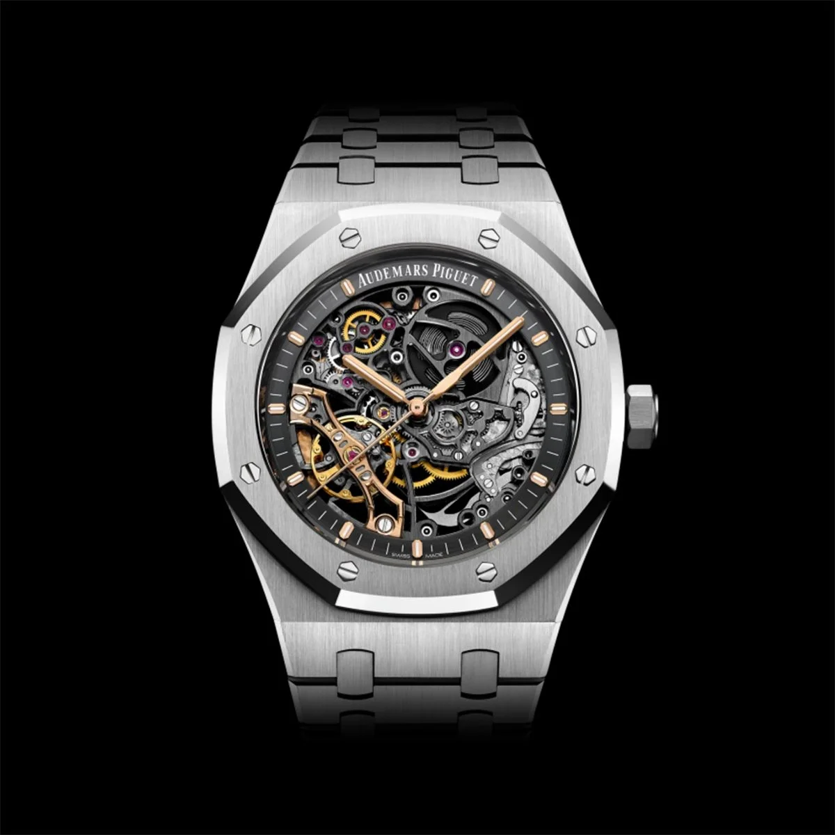 Audemars Piguet Royal Oak Double Balance Wheel Openworked 15407ST.OO.1220ST.01 full set 2021 UK