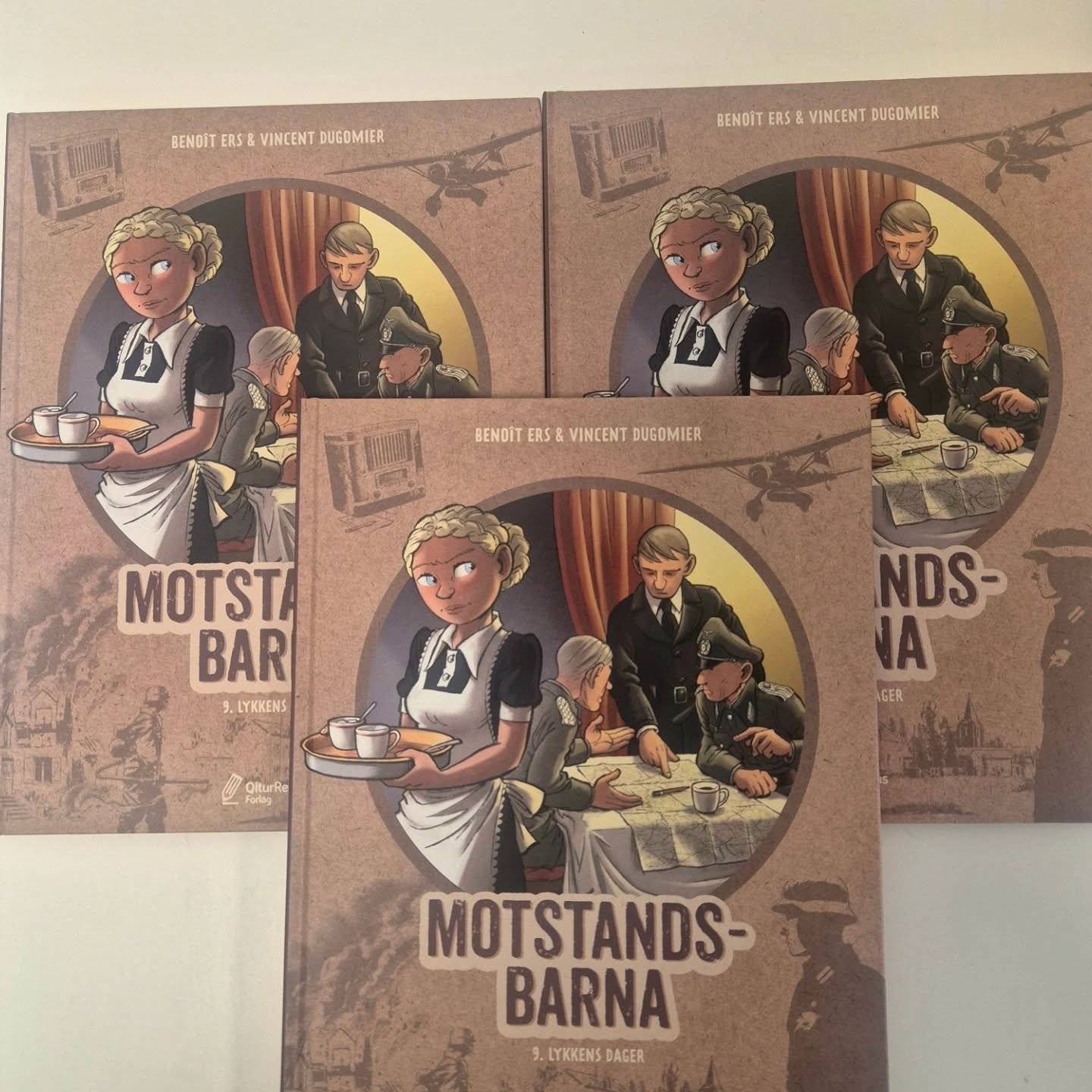 I dag, for 86 &aring;r siden, invaderte Tyskland Norge. Forstatt er interessen for andre verdenskrig og motstandsbevegelsen stor.

Den 20.04 kommer fortsettelsen av sukesserien MOTSTANDSBARNA (bind 9. Lykkens dager) ut p&aring; norsk. En historie fra