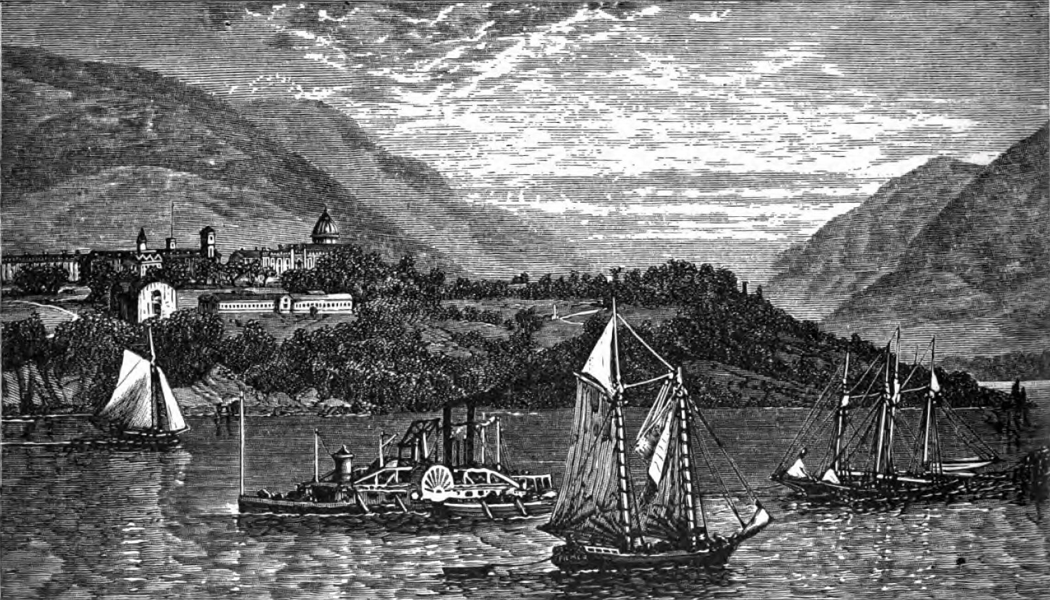 Etching from Appleton's Hand Book of Summer Resorts , 1893