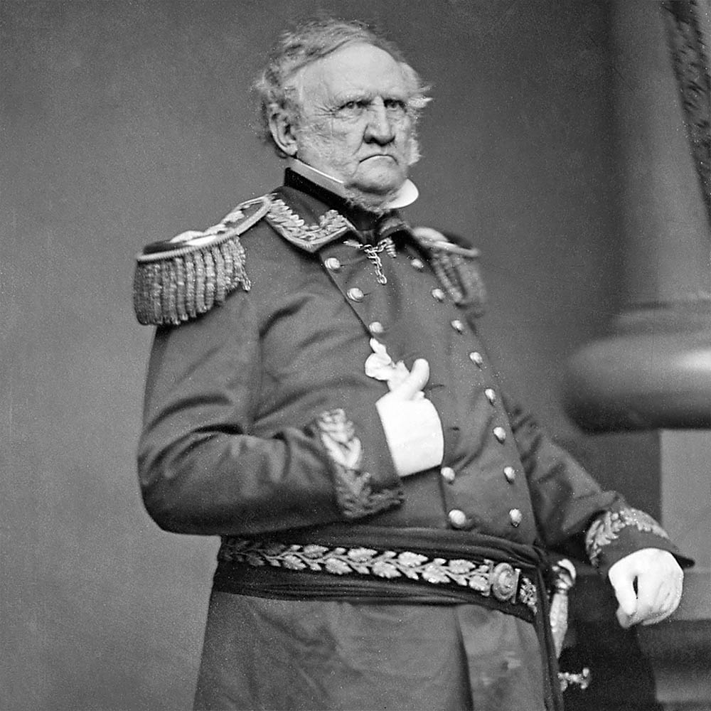 General Scott, ~1860. Source: NARA. 
