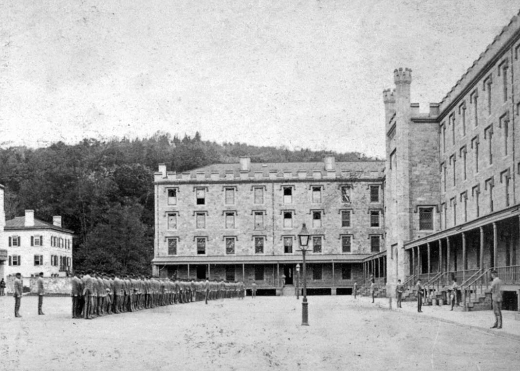 Cadet Barracks, circa 1875-1880. Source: New York Public Library. 