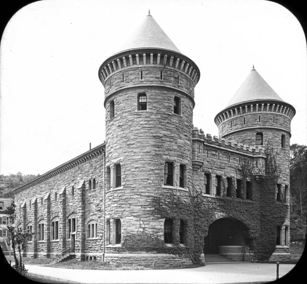 Old Gymnasium with Cadet Quartermaster's Department Store in the rear. Source: NYHS