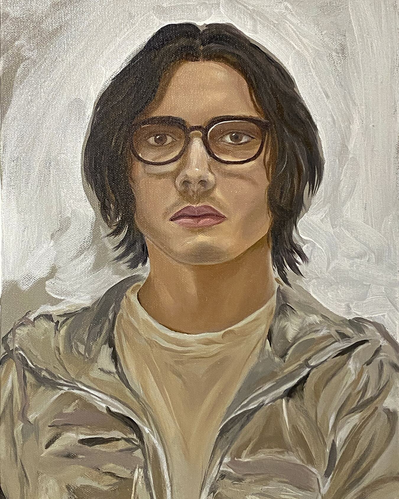 I entered this self portrait to a national portrait prize - although it was 1 minute past the deadline because it took a while to upload the photo. Will it still be considered? Who knows. It was a good push for me to finally finish it off regardless.