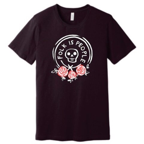 New t-shirt alert 🚨 Pre-order yours at folkispeople.com/merch 💀🌹 Use discount code FOLKYEAH for $5 off! This sale will last until March 6th! Design by @thesnooze 🎨
.
.
.
#folkispeople #diymusician #merch #bandtees #presale