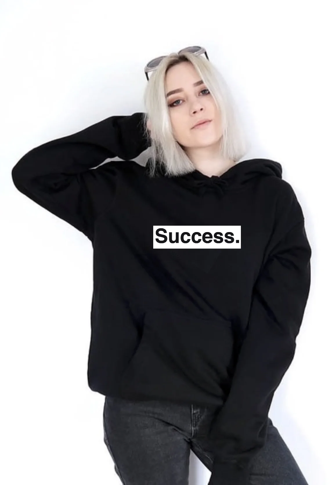 Women Success Fleece Pullover Hoodie