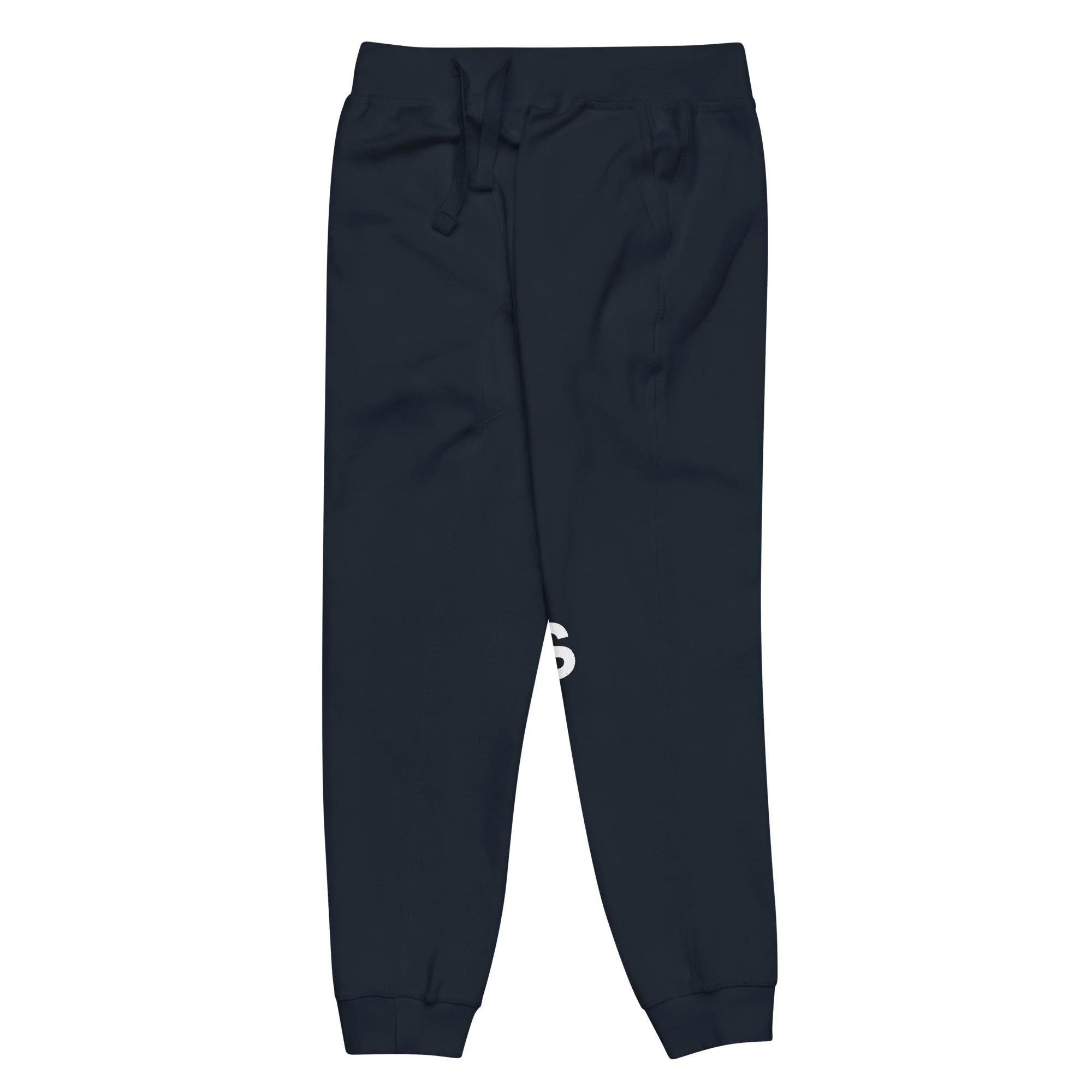 unisex-fleece-sweatpants-navy-blazer-front-left-6a95d289c2a5e.jpg