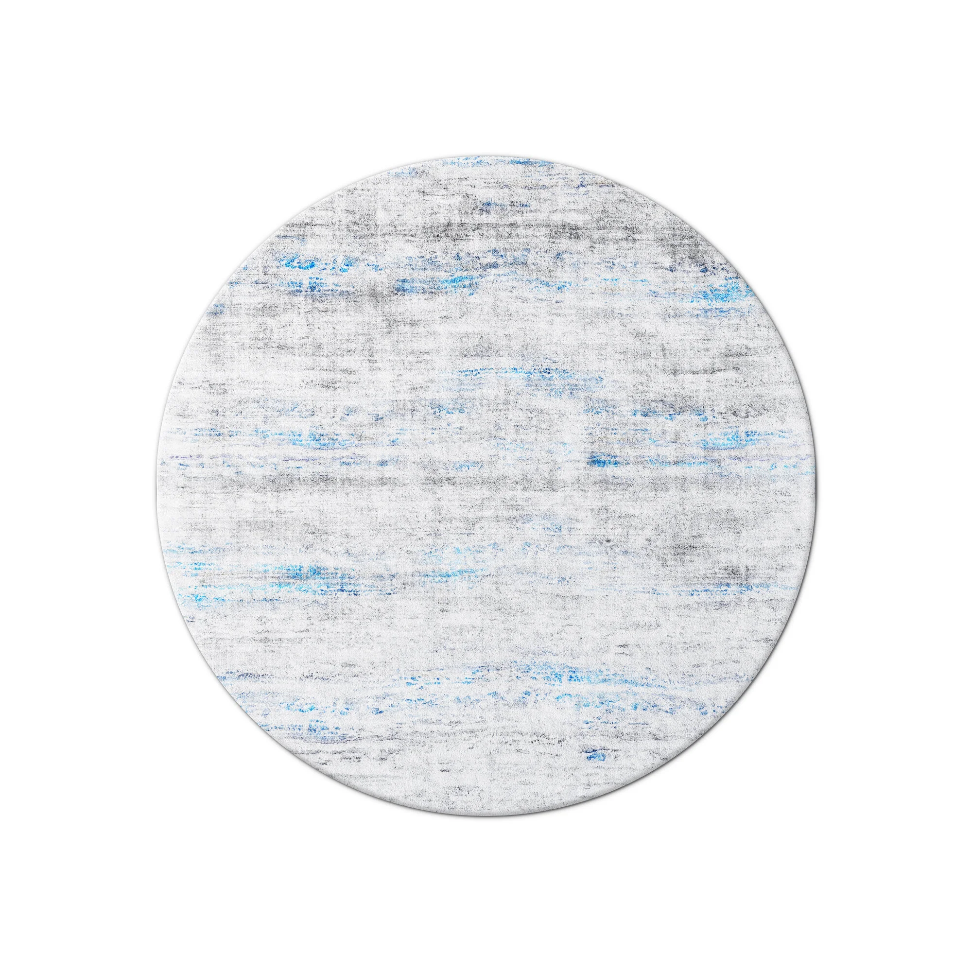 Lillian Gorbachincky's signature wool and silk SAINT-TROPEZ Circle Art Rug