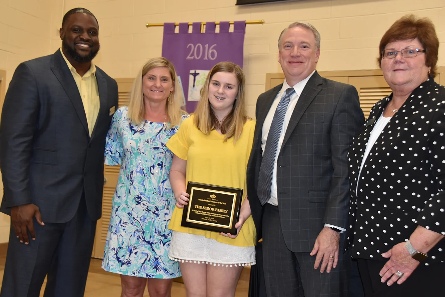 Dennis McClain Volunteer of the Year | The Sedor Family