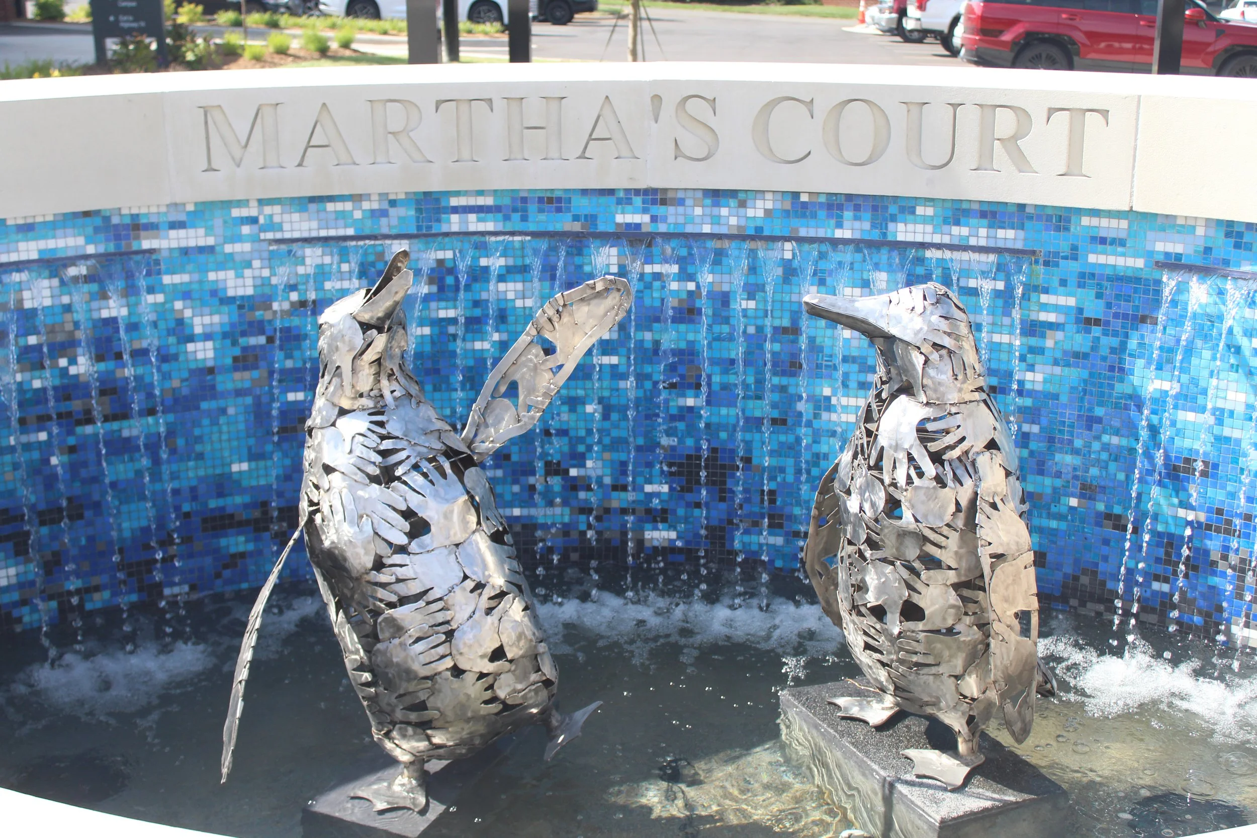 Martha's Courtyard honors departed resident Martha who loved penguins.JPG