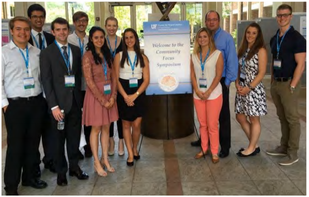 CNG Undergraduate Scholars and Mentors: First row (L-R): John Leatherman, Zacharias Anastasiadis, Andrea Murciano, Daniela Valero, Lainey Williams, John Cleary (PhD,) Jana Jenquin (BSc), Quinn Silverglate. Back Row (L-R) Faaiq Aslam, James Thomas (BSc), Melissa Hale (MSc)