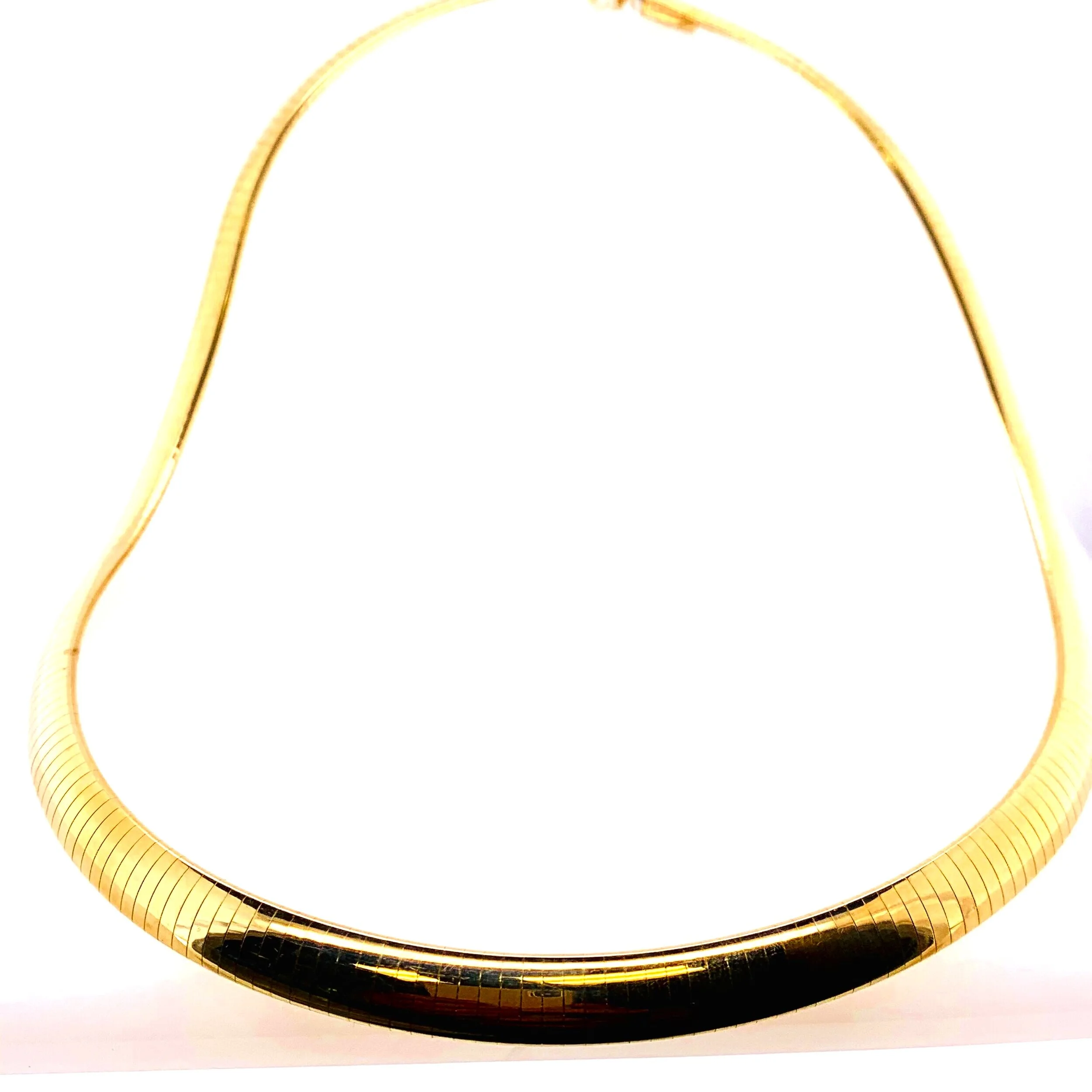 gold omega necklace