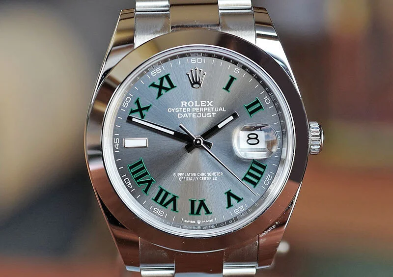 slate roman rolex