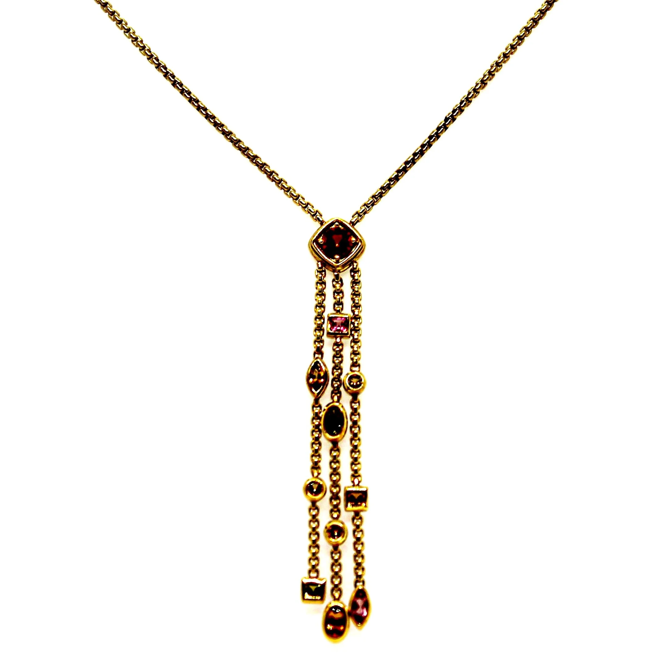 David Yurman Gold Three Chain Confetti 