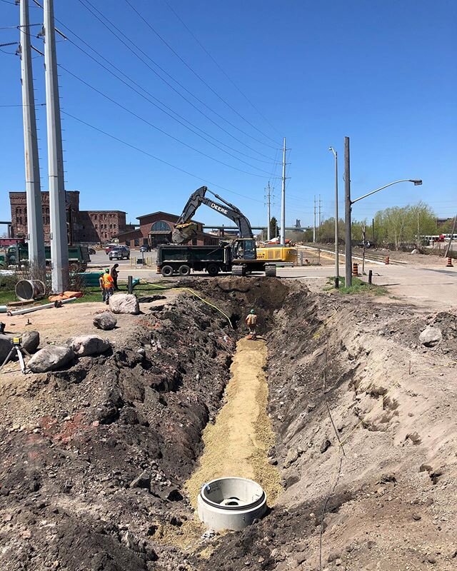 Check out this photo from our Huron Street Pumping Station Project! 👀👀⠀
⠀
📸: Steve Farkas⠀
⠀
#saultstemarie #thesoo #ontario #construction #northernontario #boomsupfriday