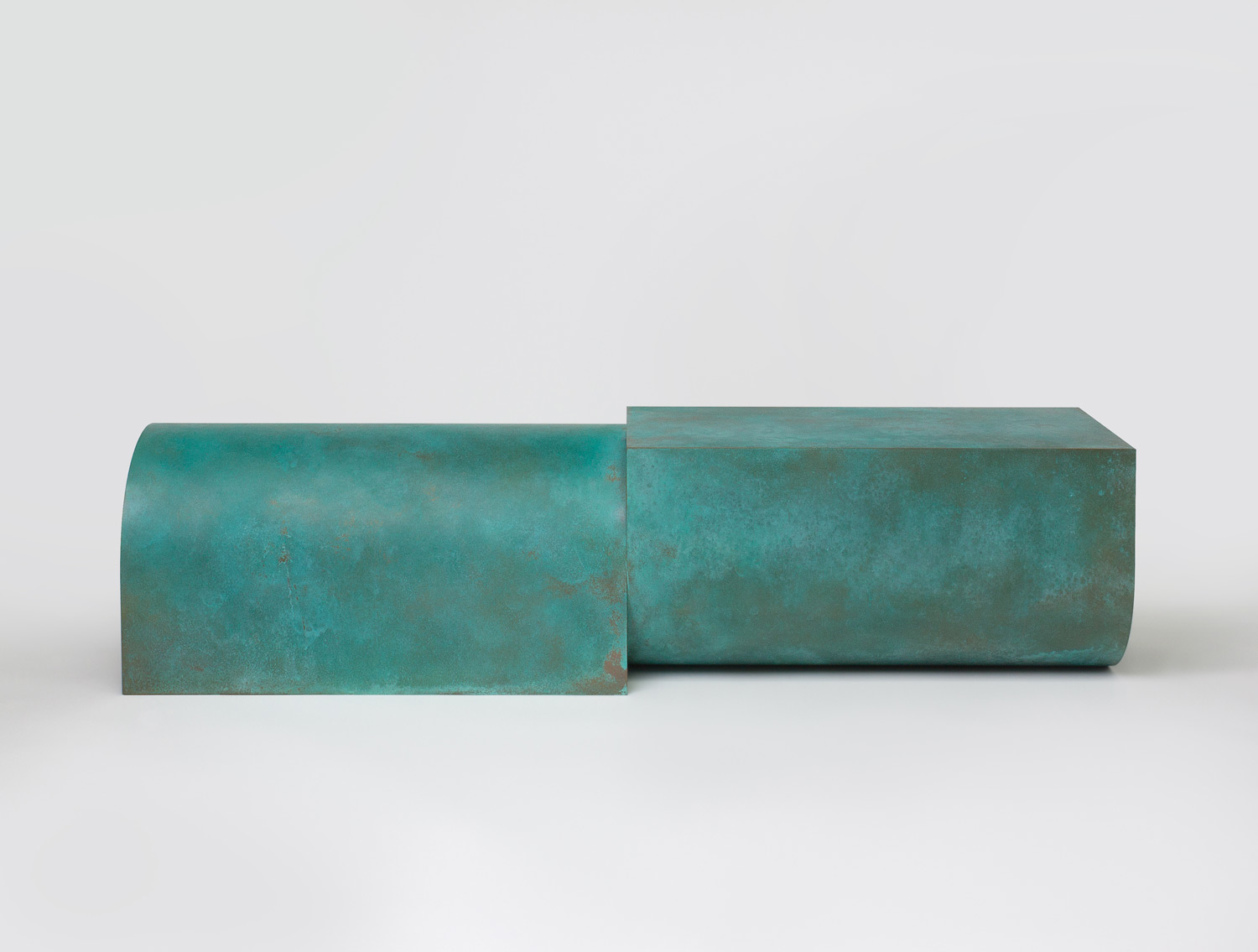U Bench - Verdigris Patina