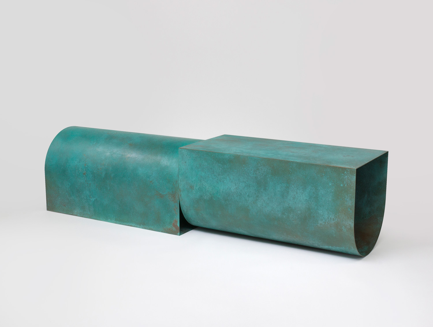 U Bench - Verdigris Bronze