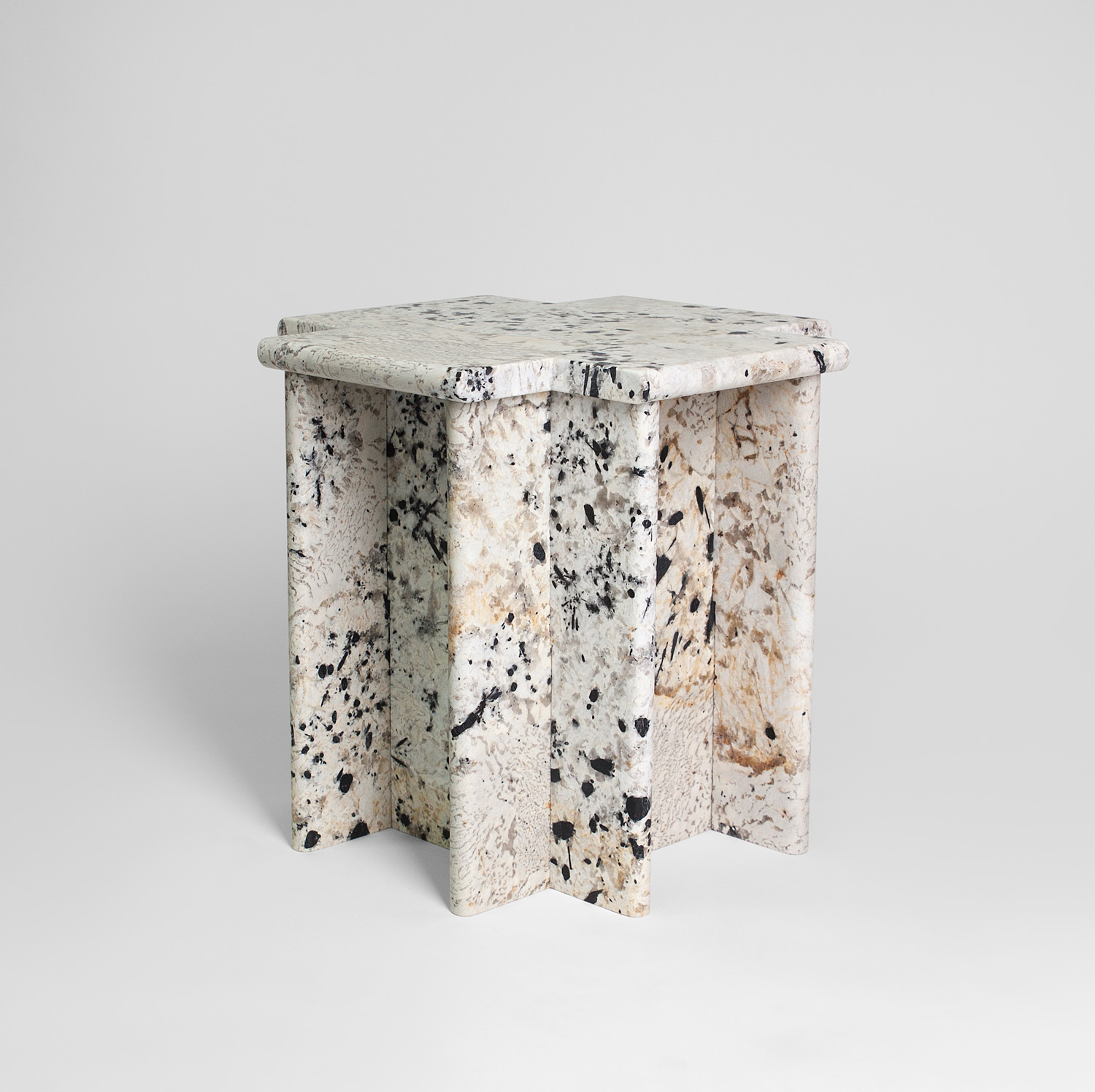 Ziggurat Side Table - Mantra Granite
