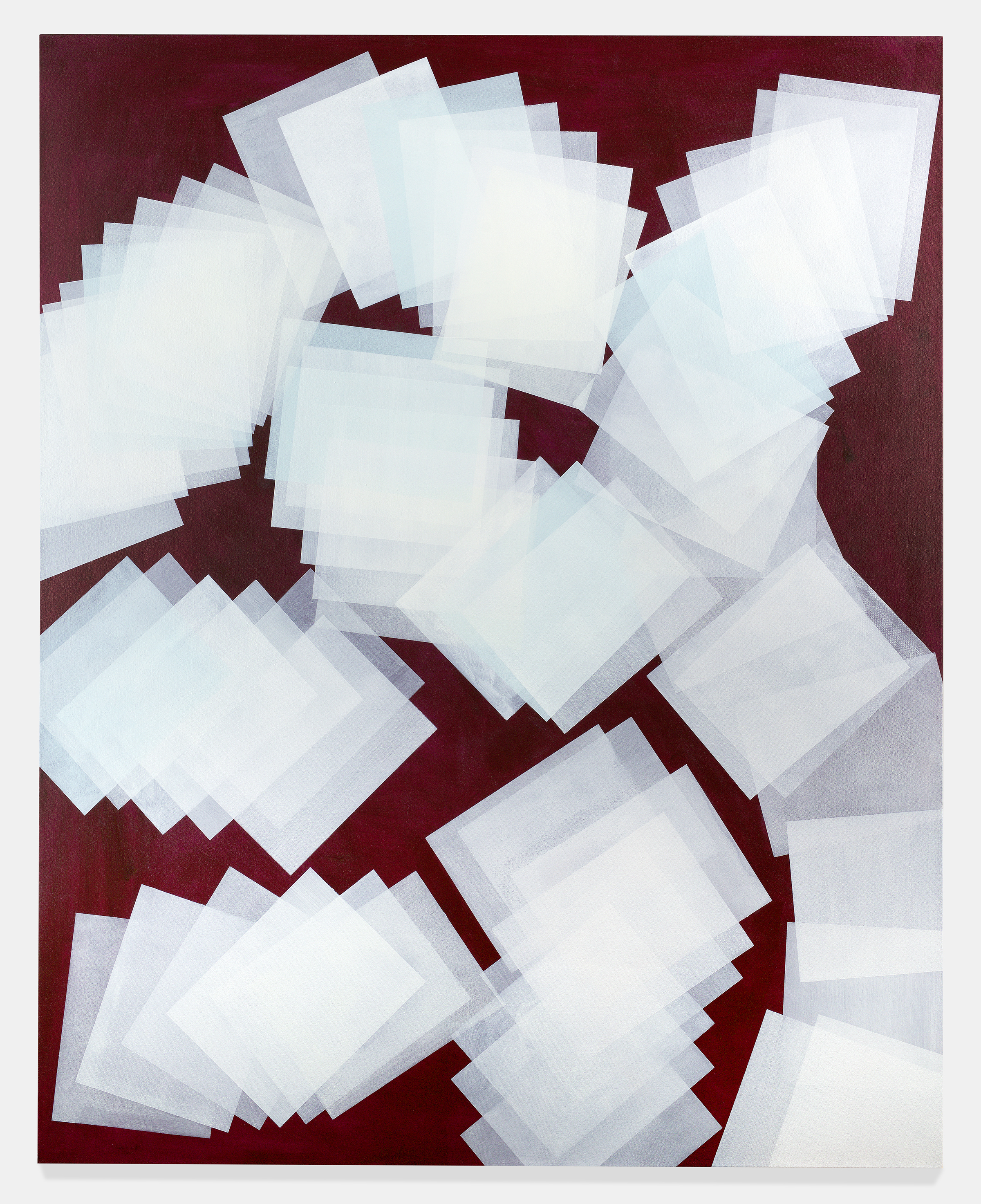  Untitled, ‘Ice Cold’, 2018  From the ‘Paperwork’ series  Oil on canvas  121.9 by 152.4 cm (48 by 60 in.)  (studio) 
