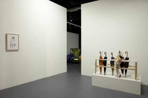 Installation view at The Kitchen, New York